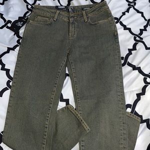 PRPS Green Camaro Mid Rise Skinny Jeans